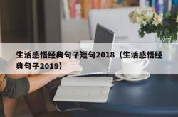 生活感悟经典句子短句2018（生活感悟经典句子2019）